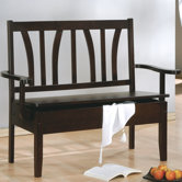 Wood Storage Bench