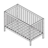 120cm x60cm Bett Set "Christian"