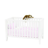 120cm x60cm Bett "Anton" in Wei&szlig;
