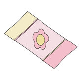 144cm x 96cm Plaid in Fairytale Flower