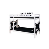 90cm x 200cm Matratzenbezug gesteppt in Black Magic / Pirat