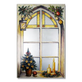 Faux Window Mirror Screen Winter Motif