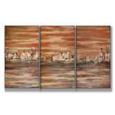The Waterfront Triptych Wall Art