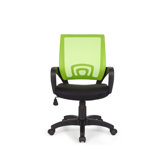 B&uuml;rostuhl h&ouml;henverstellbar "Rivoli" in Schwarz / Limette