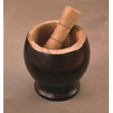 Bamboo Mortar and Pestle