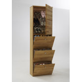 Hochschrank "Softline" mit 1 T&uuml;r und 3 Klappen