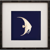 Gold Leaf Right Facing Fish II Art