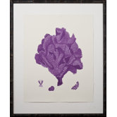 Purple Coral Giclee IV Art