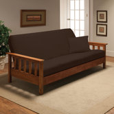 Stretch Jersey Full Futon Cover in Brown