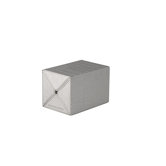 Wine Cube in Silver Mock Croc
