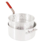 Aluminum 10.5 Quart Pot and Basket