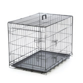 Foldable 2 Door Dog Crate with Divider
