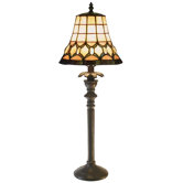 Jeweled Table Lamp in Bronze