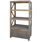 2 Door and 3 Shelf Shutter Cabinet