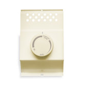 Double Pole Thermostat in Almond
