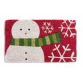 Snowman Coir Mat