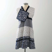Indigo Apron and Potholder Set
