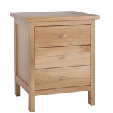 Balmain 3 Drawer Bedside Table