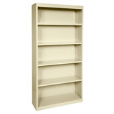 72" H Five Shelf Bookcase