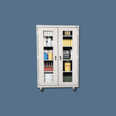 Transport Clear View Four  Deep Shelf Large Mobile Storage - 78" x 36" x 24"