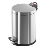 T2.4 Pedal Cosmetics Bin in Stainless Steel Anti-Fingerprint