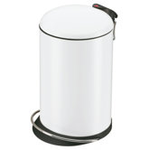 Trento TOPdesign 16 Liner Clamping Ring Pedal Bin in White