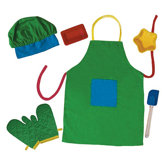 The Little Cook Apron and Silicone Set