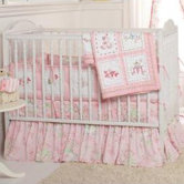 Pink Pagoda Crib Bedding Collection
