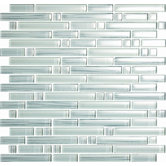 Brushstrokes Bianco Random Mosaic in White