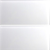 Alpinez Gulmarg 6" x 12" Glass Subway Tile in White