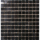 1" x 1" Polished Granite Mosaic in Absolute Black
