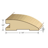 78" Solid Hardwood Unfinished Maple Reducer for 3/4" Floors