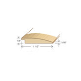 78" Solid Hardwood Unfinished White Oak Reducer for 1/4" Floors
