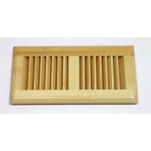 4" x 10" Surface Mount Horizontal Bamboo Wood Vent in Natural