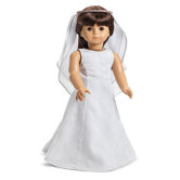 Pretty Dress, Tiara, Veil with First Communion or Wedding Outfit