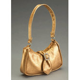 Carpatina and American Girl Dolls Metallic Bronze Shoulder Bag