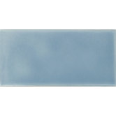 Hand-Painted Ceramic 3" x 6" Glazed Two Side Bullnose - Right in Cancun