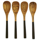 Teak Two-Tone Large Spoon (Set of 4)