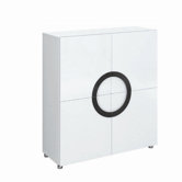 Lucienne Square Sideboard in White Lacquer