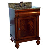 John Adams 30" Vanity in Brown Cherry with Granite Top