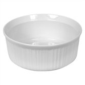 French White 2.5 Qt. Round Dish
