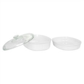 French White 3 Piece Bake and Serve Set