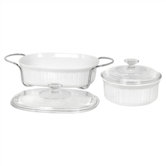 French White 5 Piece Bake and Serve Set
