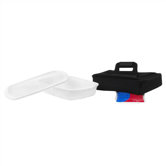 French White Portable 3 Qt. Oblong Dish