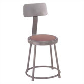 Height Adjustable Stool with Backrest
