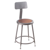 Height Adjustable Stool with Backrest