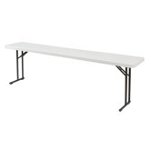 8' Rectangular Narrow  Folding Table