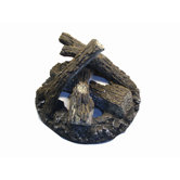 Crystal Fire Pit Burners Set