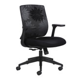Bliss Mid-Back Height Adjustable Black Office Chair