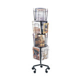 Wire Rotary Display Racks, 16 Compartments